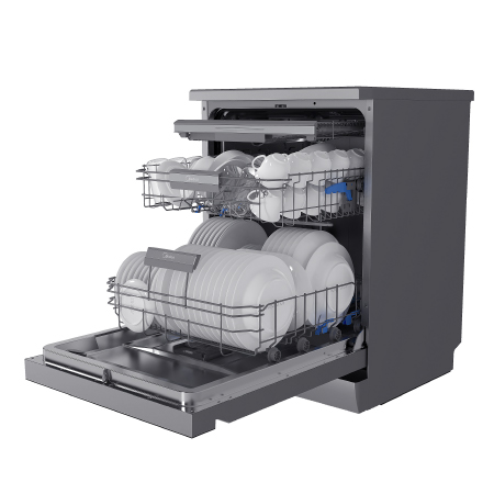 Midea MFD60S160Si ვერცხლისფერი ჭურჭლის სარეცხი მანქანა