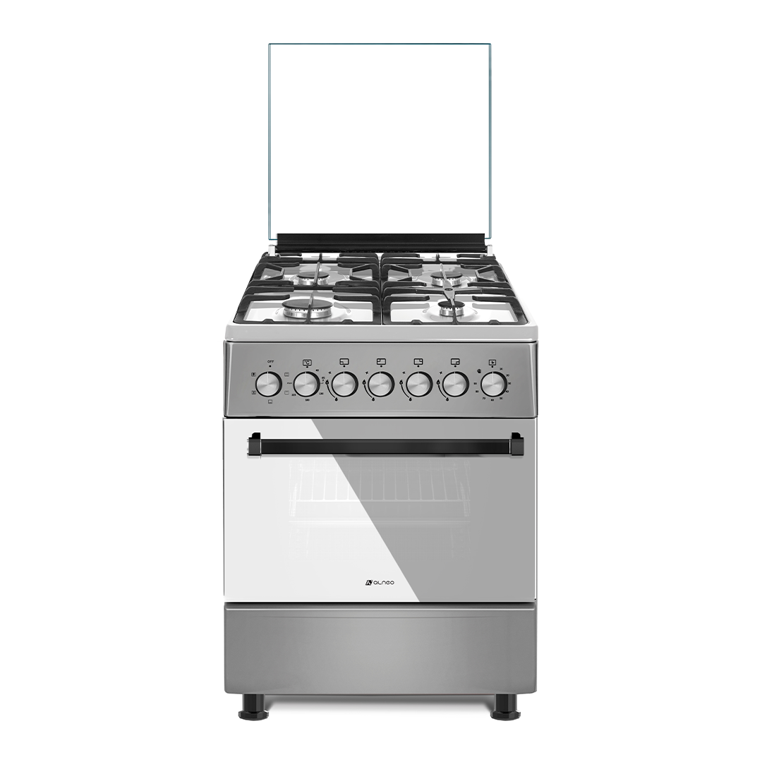 გაზქურა ALNEO ALN 6080B INOX FAN