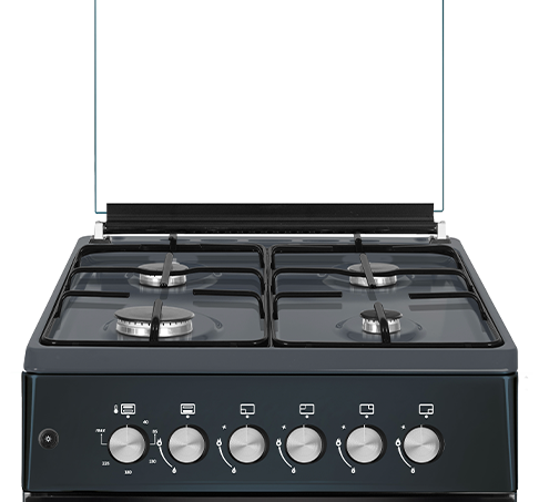 გაზქურა ALNEO ALN 6070B ANTRASIT - Image 2