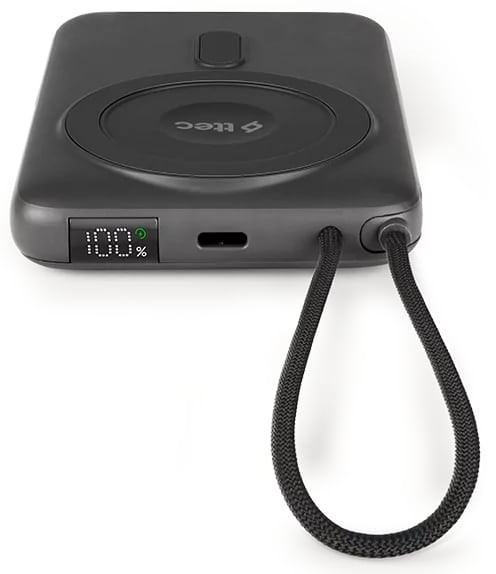 გარე დამტენები Ttec Ttec Recharger M LCD 10000mAh Magesafe comp PD20W Power Bank With USB-C and Stand Black 2BB230GR - Image 3