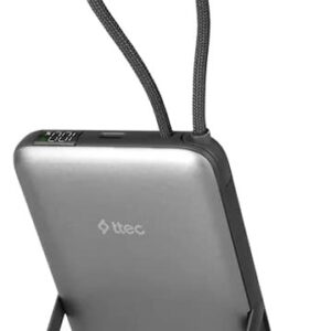 გარე დამტენები Ttec Ttec Recharger M LCD 10000mAh Magesafe comp PD20W Power Bank With USB-C and Stand Black 2BB230GR