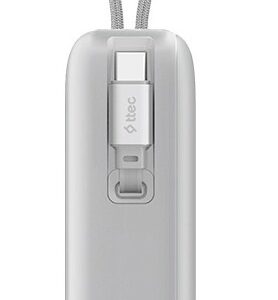 გარე დამტენები Ttec TTEC RECHARGER PRO LCD 20.000MAH PD 45W POWERBANK WITHRETRACTABLE USB-C CABLE 2BB277G