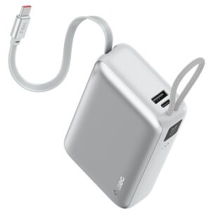გარე დამტენები Ttec TTEC RECHARGER PRO LCD 20.000MAH PD 45W POWERBANK WITHRETRACTABLE USB-C CABLE 2BB277G